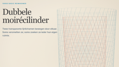 Dubbele moirécilinder
