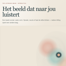 Het beeld dat naar jou luistert