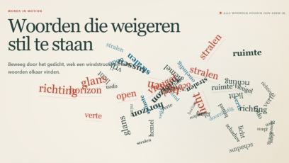 Woorden die weigeren stil te staan